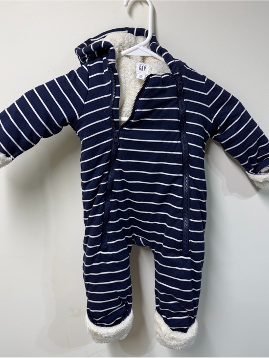 GAP Other - GAP Navy Stripe Baby Snowsuit
